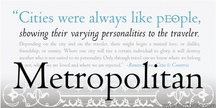 Metropolitan Font