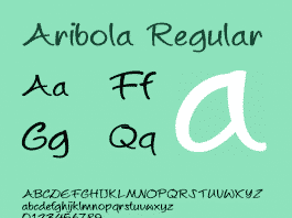 128 Bit Aribola Font
