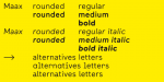 Maax Rounded Font