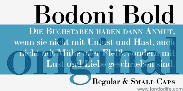 Bodoni Bold Font