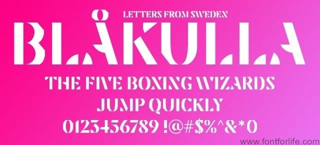 Blakulla Font