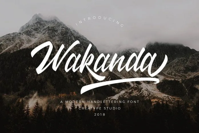 Wakanda Script Font