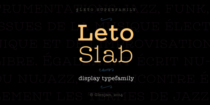 Leto Slab Font
