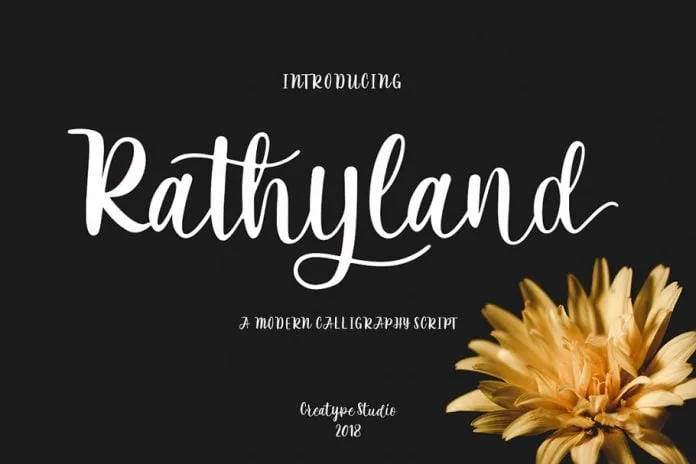 Rathyland Script Font