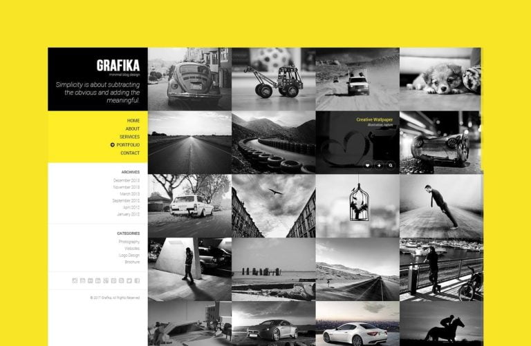 Grafika – Photography & Blog HTML Template