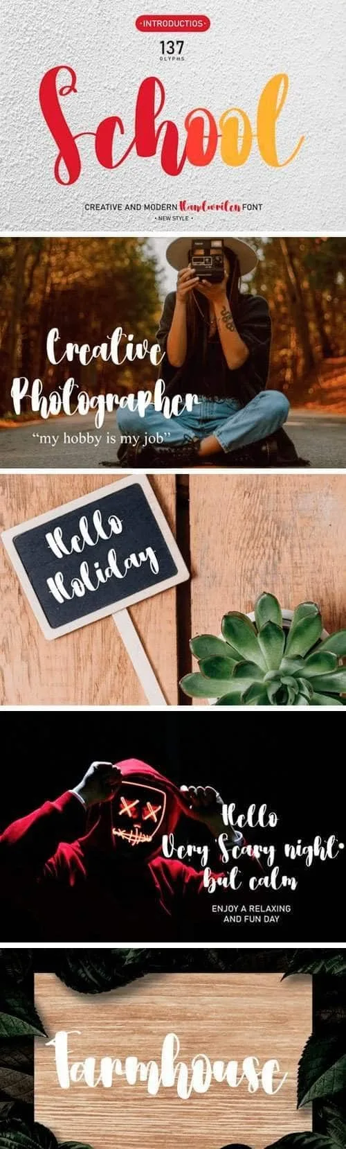 School Script Font