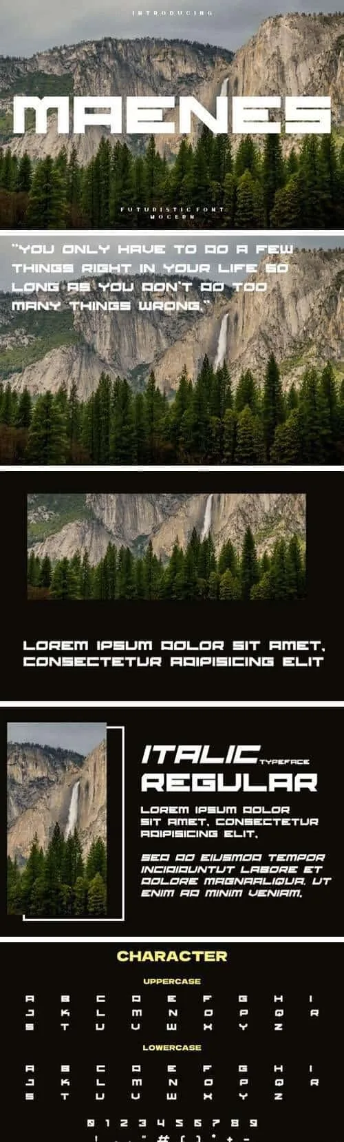 Maenes Display Font