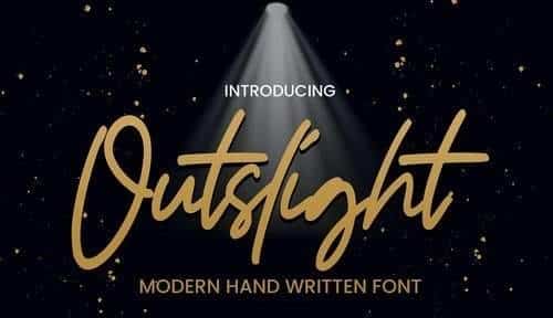 Outslight - Modern Hand Written Font