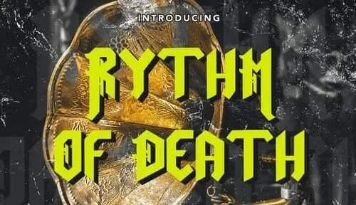 Rythm Of Death - Blackletter Display Font