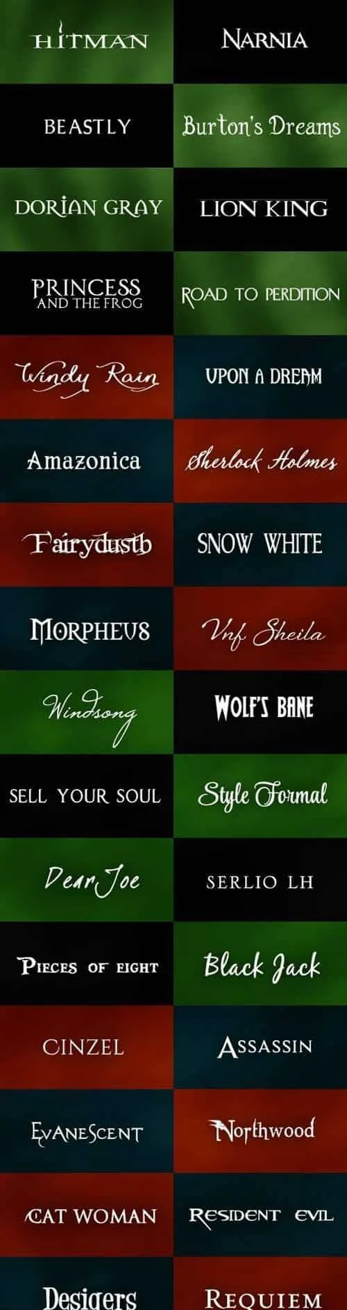 32 Fonts Collection
