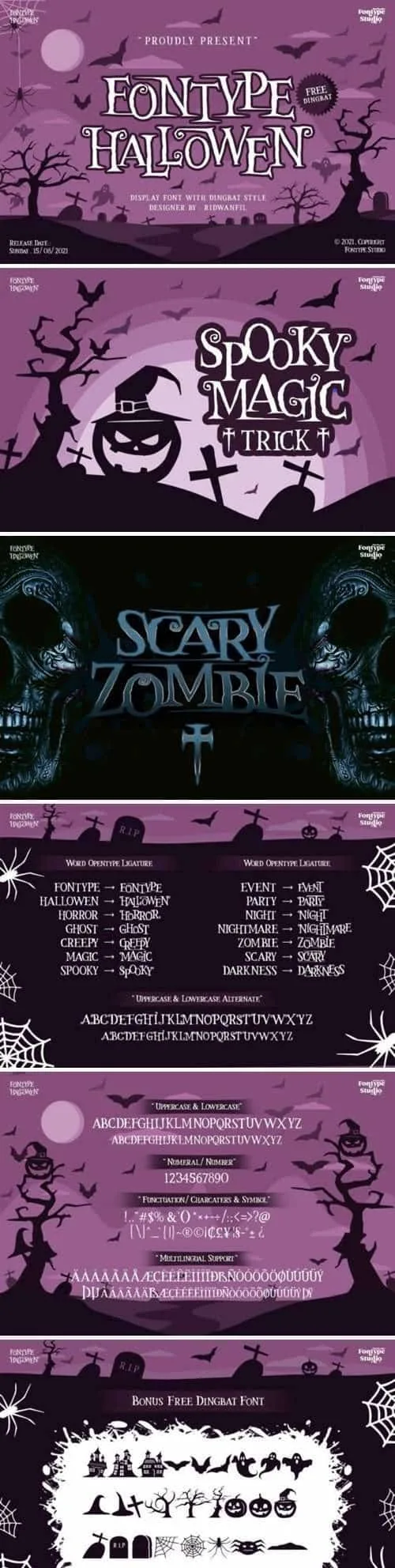 Fontype Hallowen Font