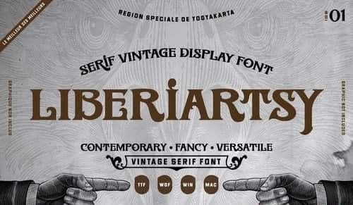 Liberiartsy Vintage Font