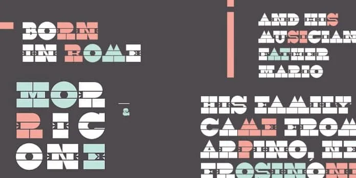 YWFT Morricone Font