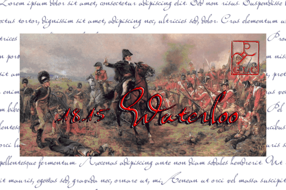 1815 Waterloo Font