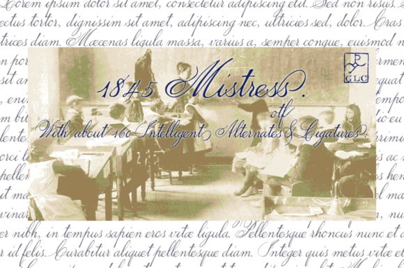 1845 Mistress Font