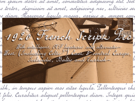 1920 French Script Pro Font