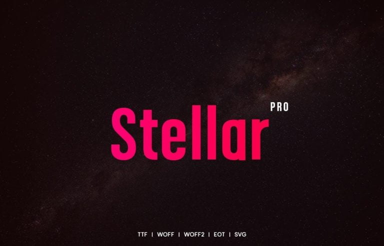 Stellar – Modern Typeface + WebFonts Free Download