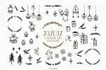 Joyeux Christmas font & clipart