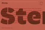 Monty Stencil Font