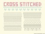 Cross Stitched Font
