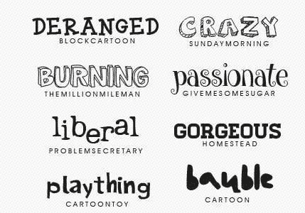 20 Summer & Cartoon Fonts Collection