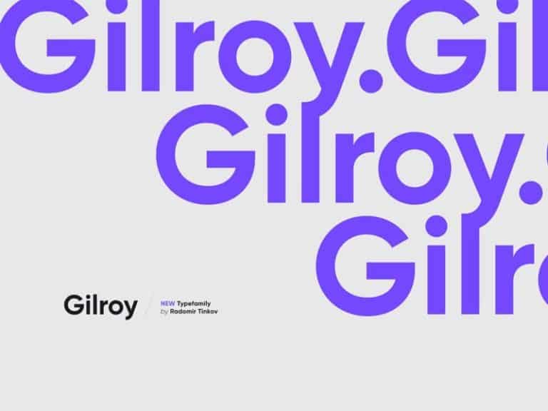 Gilroy Font Free Download