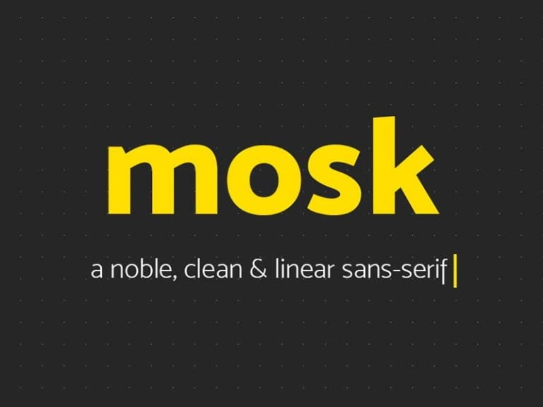 Mosk Typeface Free