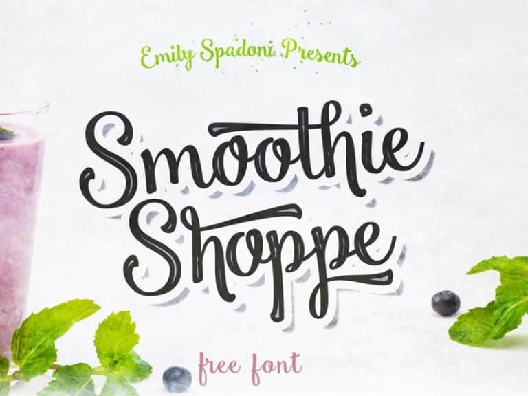 Smoothie Shoppe Free Script Font