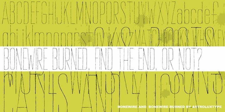 Bonewire Font Family Free Download
