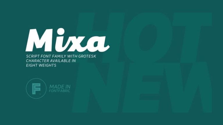 Mixa Font Family Free download
