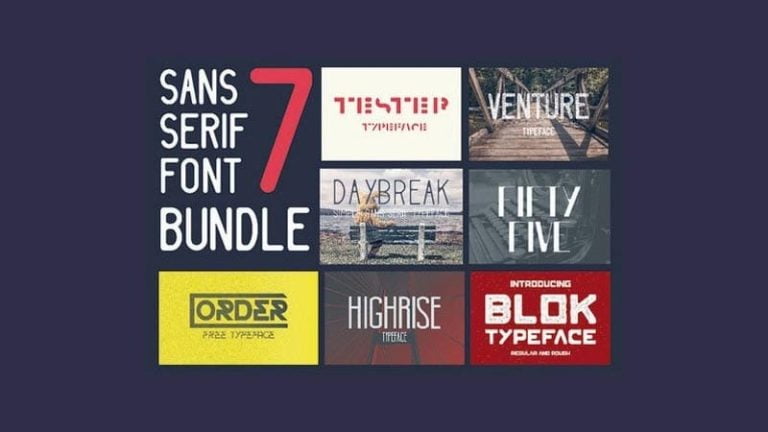 Sans Serif Bundle Font  Free download
