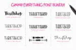 Gimme Everything Font Bundle Free Font