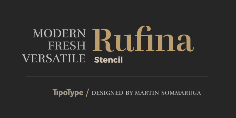 Rufina Stencil Font Free Download