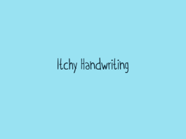 Itchy Handwriting Font