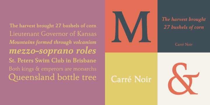 Carre Noir Font Free Download