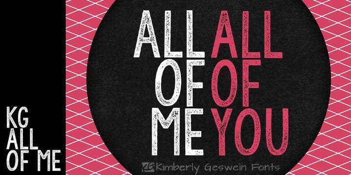 KG All Of Me Font Free Download