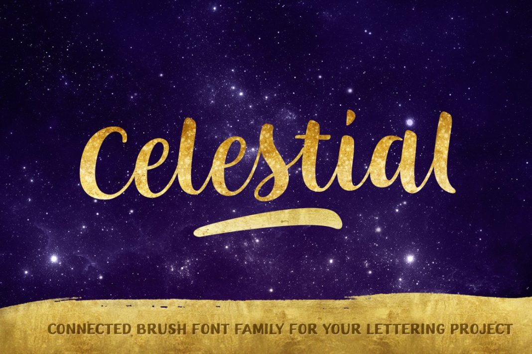 Celestial Brush Font