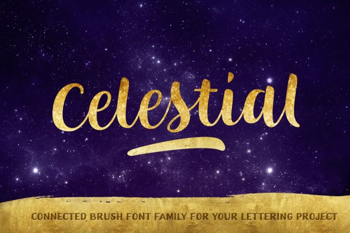 Celestial Brush Font