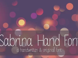 MRF Sabrina Hand Font