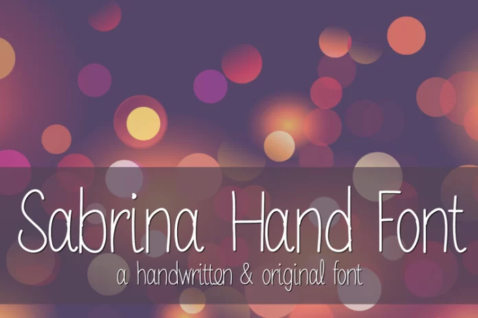 MRF Sabrina Hand Font