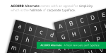 Accord Alternate Font