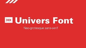 Univers Font Free