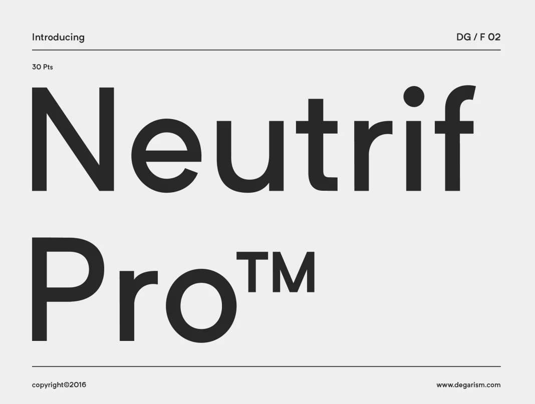 Neutrif Pro Font Neutrif Pro Font