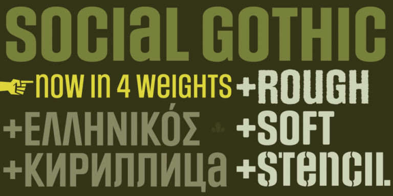 Social Gothic Font