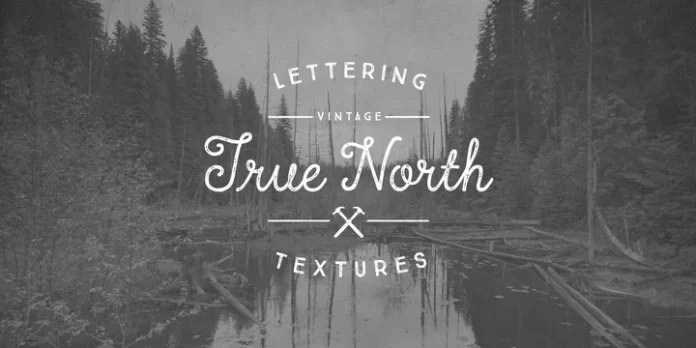 True North Textures Font