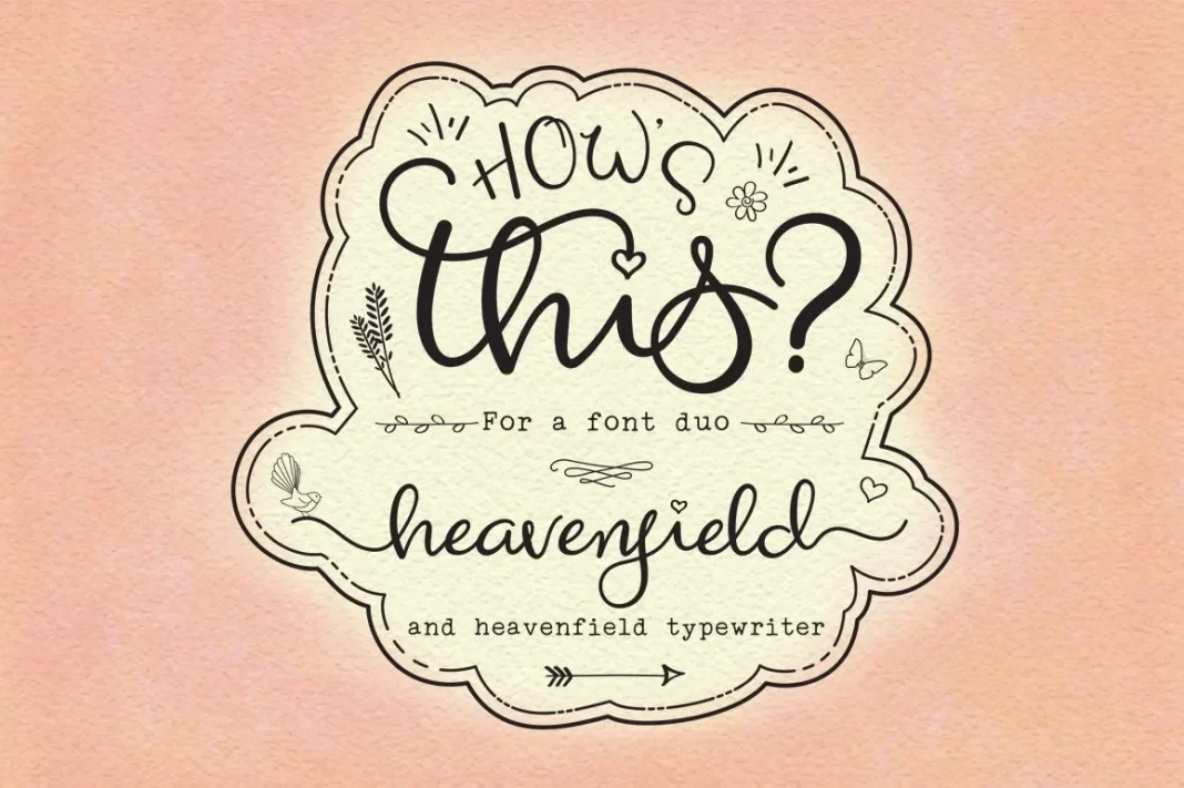 Heavenfield Wedding Font