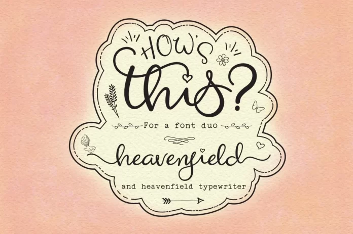 Heavenfield Wedding Font