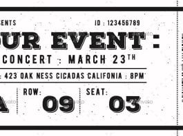 Vintage Event Ticket