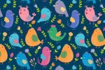 Cute Birdies-patterns-clipart
