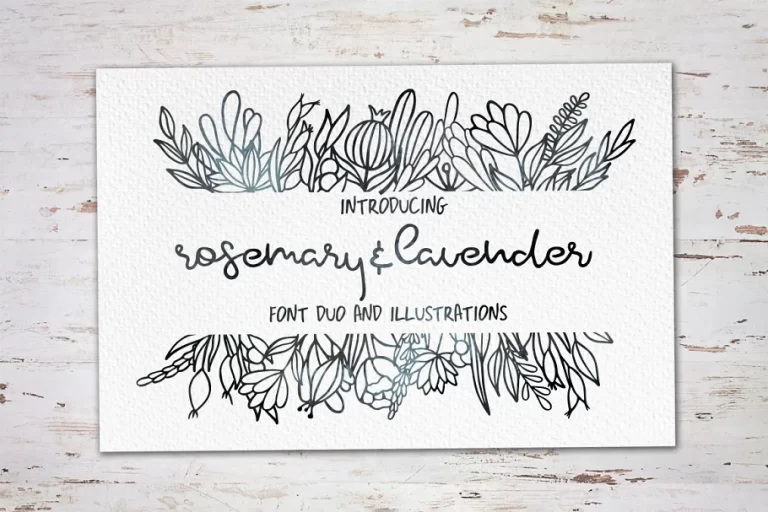 Rosemary & Lavender Font